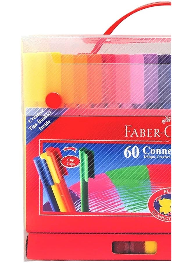 FABER-CASTELL - Connector Pens 60 Piece Gift Set Multicolor - Image 1