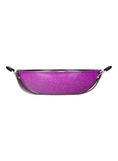 Bister Bister Non-Stick Granite Wok 2 Side Handle 36Cm Black/Purple  - Image 4
