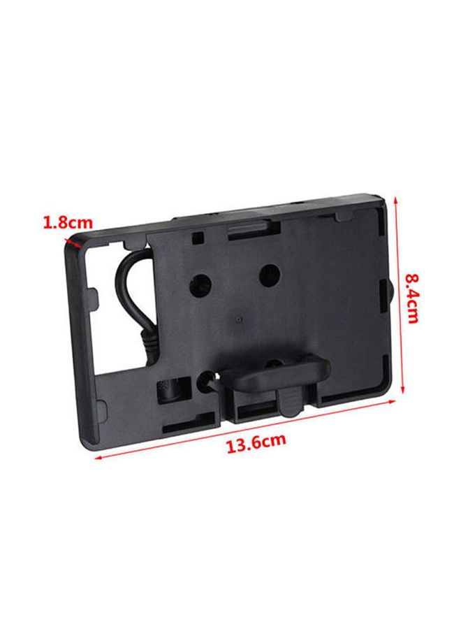 NIBEMINENT Mobile Phone Navigation Bracket Accessories with USB Charger For BMW R1200GS LC&Adventure S1000XR R1200RS Black - Image 2