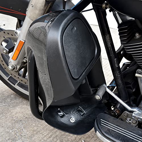 VEISUTOR Carbon Fiber Pattern Lower Vented Leg Fairings with Glove Boxes for Harley Touring Street Glide Electra Glide Road King Glide 2014-2023 Accessories - Image 2