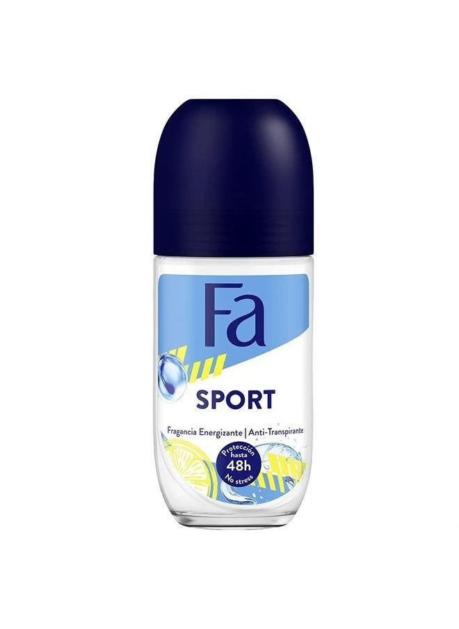 Fa Deodorant 1.7 Ounce Roll-On Sport (50ml) (3 Pack)  - Image 2