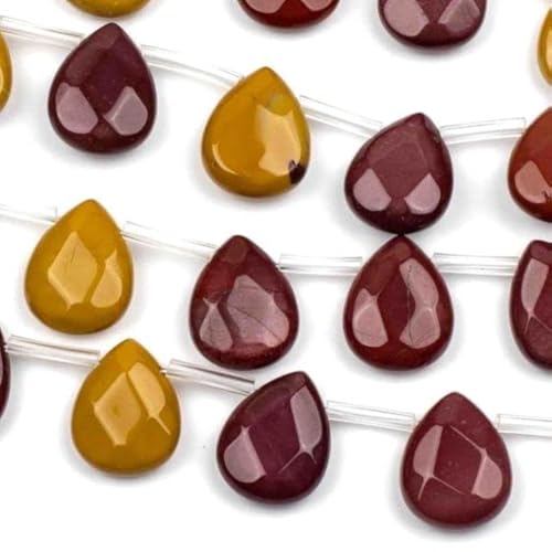 Cherry Blossom Beads Mookaite 12x15mm Faceted Topdrilled Teardrop 12 pcs 8 Inch Strand