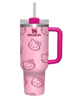 Quencher Stainless Steel Vacuum Insulated Tumbler with Lid and Straw for Water, Iced Tea or Coffee, Smoothie and More, 40 oz