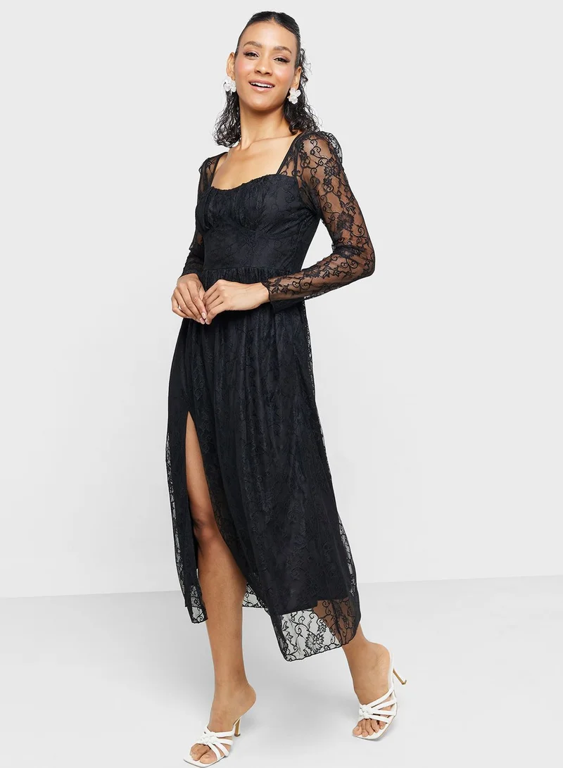 ELLA Lace Long Sleeve Dress