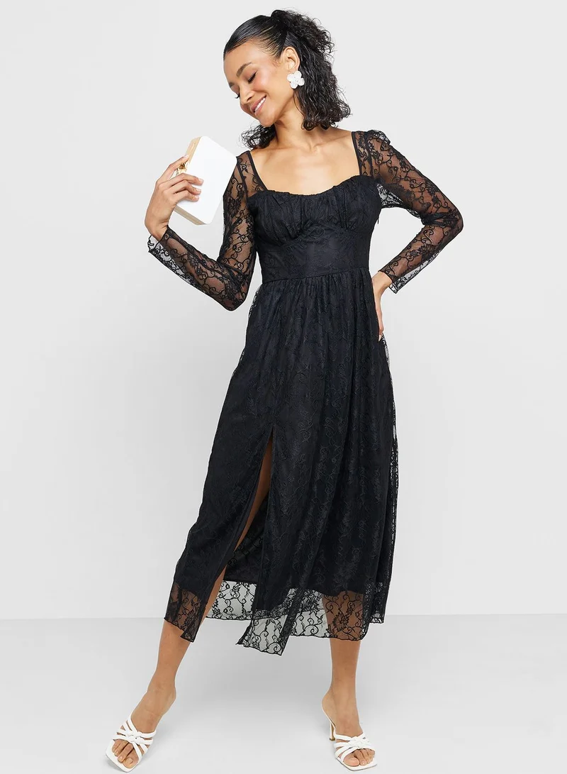 ELLA Lace Long Sleeve Dress
