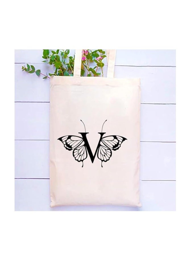 PRINTSHOP4ME Monogrammed Cotton Tote-Ideal For Sustainable Travel-Perfect For Reusable Grocery And Travel Bag-Tote Bags For Women - Image 2
