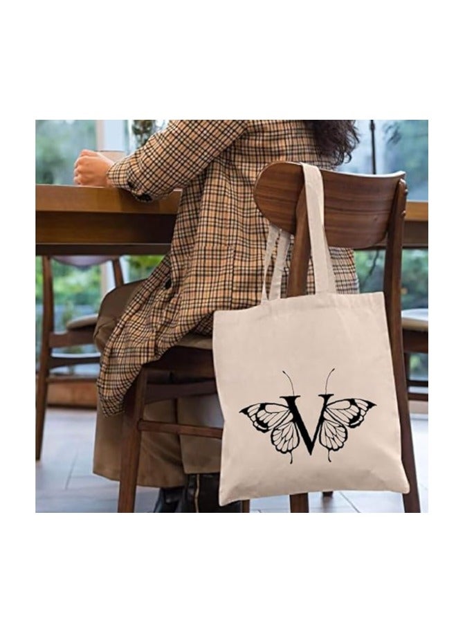 PRINTSHOP4ME Monogrammed Cotton Tote-Ideal For Sustainable Travel-Perfect For Reusable Grocery And Travel Bag-Tote Bags For Women - Image 3