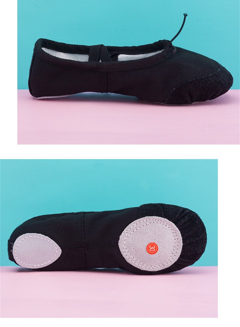 Loquat Dance Shoes Women Soft Sole Ballet Dance Yoga Special Shoes Black  - Image 2