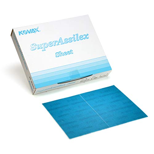 Eagle Abrasives Super Assilex Flexible Sanding Sheets, Ocean K-360, Hook & Loop, 191-1515, 25 Sheets - Image 1