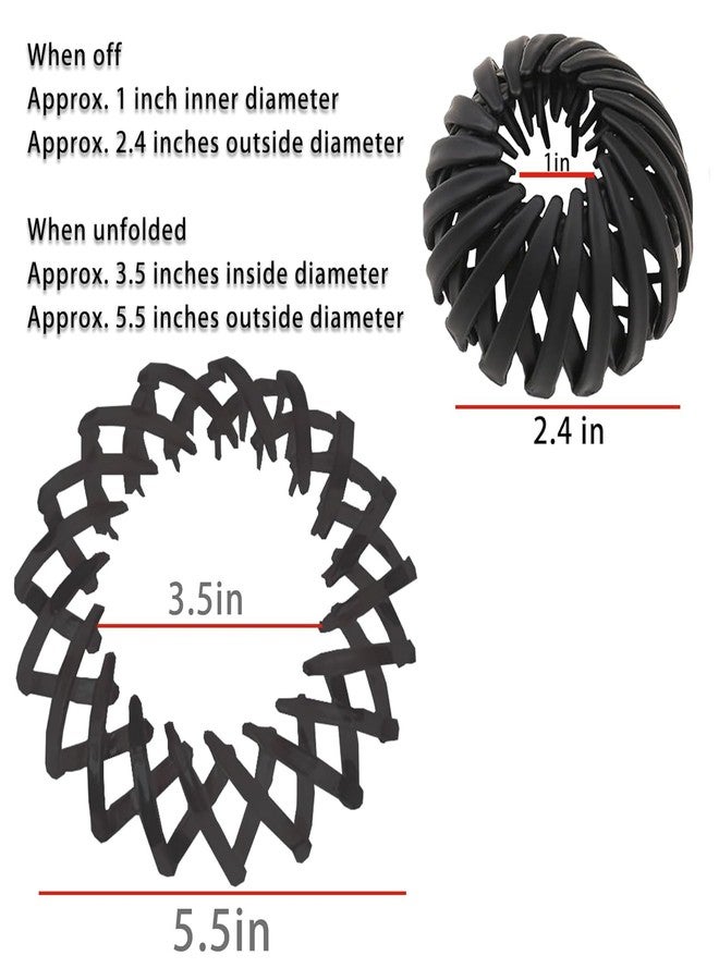 AUTOWRAP 3 Pieces Bird Nest Magic Hair Clip Lazy Bird Nest Plate Hairpin Claws Retro Retractable Ponytail Braid Fixer Hair Snaps Women And Girls Hair Bun Fixing Hair, Multicolor - Image 2