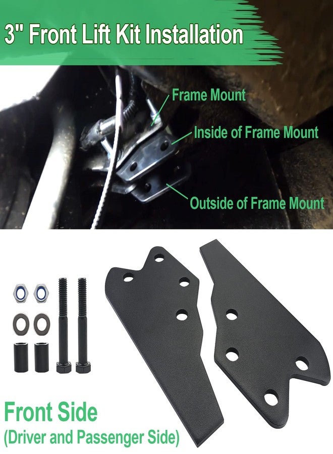 StarknightMT UTV Ranger Lift Kit, 3" Ranger Front & Rear Bracket Lift Kit Compatible with Polaris Ranger 570 Fullsize/XP 570/XP 900/ XP 1000/1000 Diesel 2013-2022 - Image 4