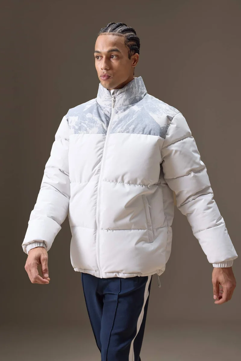 ديفاكتو Defactofit Oversize Fit Zippered Waterproof Puffer Jacket