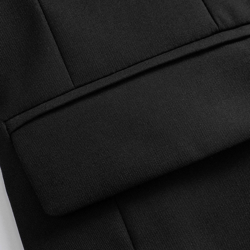 Men'S Business Casual Suit Fashion Trendy Solid Color Office Party Stand Collar Blazer Men'S Trendy - Image 4