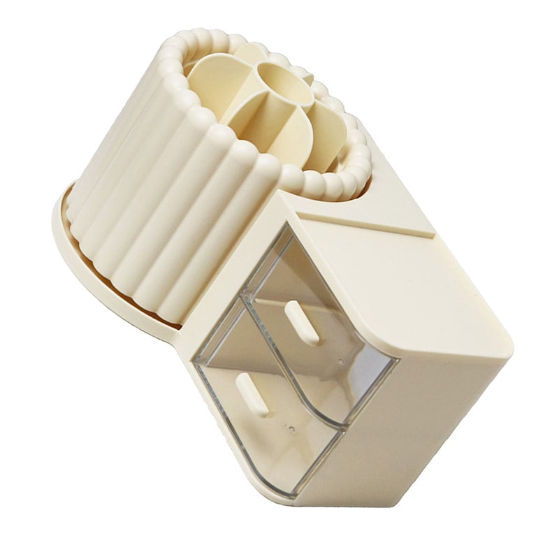 Rotating Holder Rotating Pen Cup with Drawer Pencil Desk Organizer - Image 1