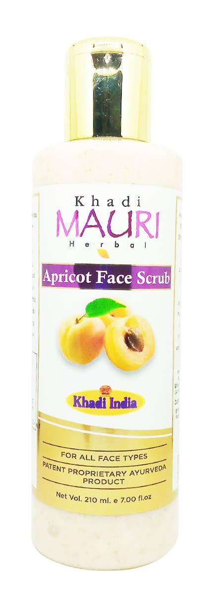 Khadi MAURI Apricot Face Scrub - Pack of 1 Scrub (210 ml), beige (APRICOTSCXX1) - Image 5
