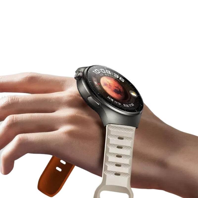 Adjustable Silicone Sport Smartwatch Band Compatible with Samsung Galaxy Watch 8 Classic with Fit Soft Strap and Quick Daily Replacement White - Image 3