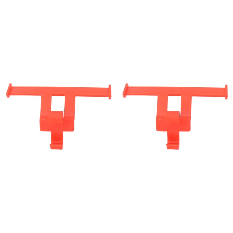 1 Pair Clogs Shoes Tail Wing Decor ABS Slippers Tail Fin Decoration Pendant Ornament Red - Image 4