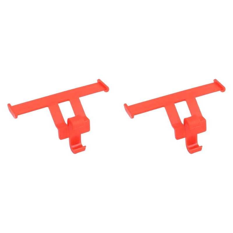 1 Pair Clogs Shoes Tail Wing Decor ABS Slippers Tail Fin Decoration Pendant Ornament Red - Image 5