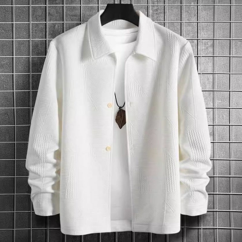 Men's Fashion Comfort Solid Color Casual Shirt - Image 1