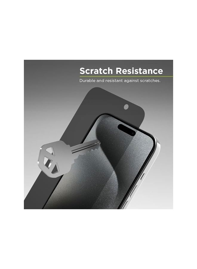 PROMASS Privacy Screen Protector for iPhone 16 Pro Max (6.9") – Tempered Glass, Anti-Glare, Anti-Scratch, 9H Hardness, HD Clarity, Full Coverage, Bubble-Free, Fingerprint Resistant,Easy Installation - Image 4
