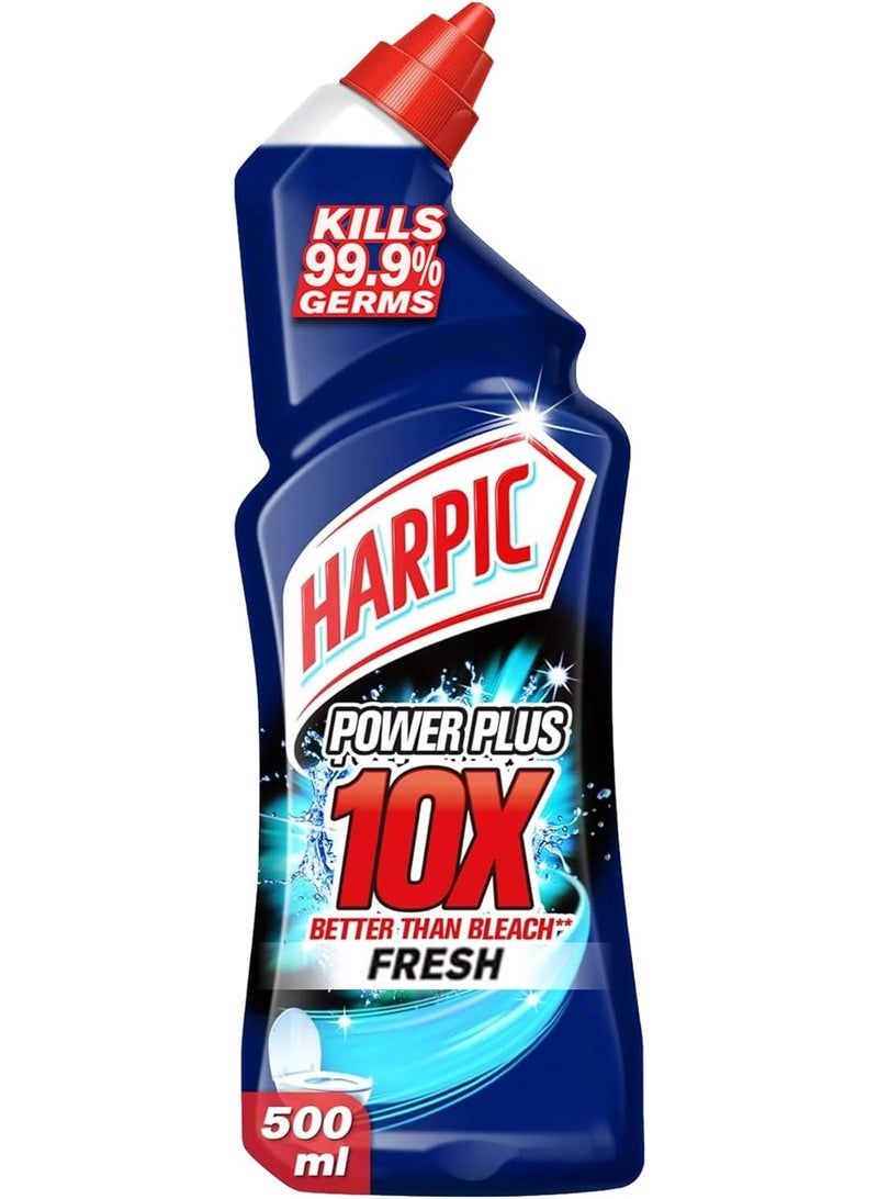 Harpic Power Plus 10X Fresh Toilet Cleaner 500ml Kills 99.9 Percent of Germs - Image 1