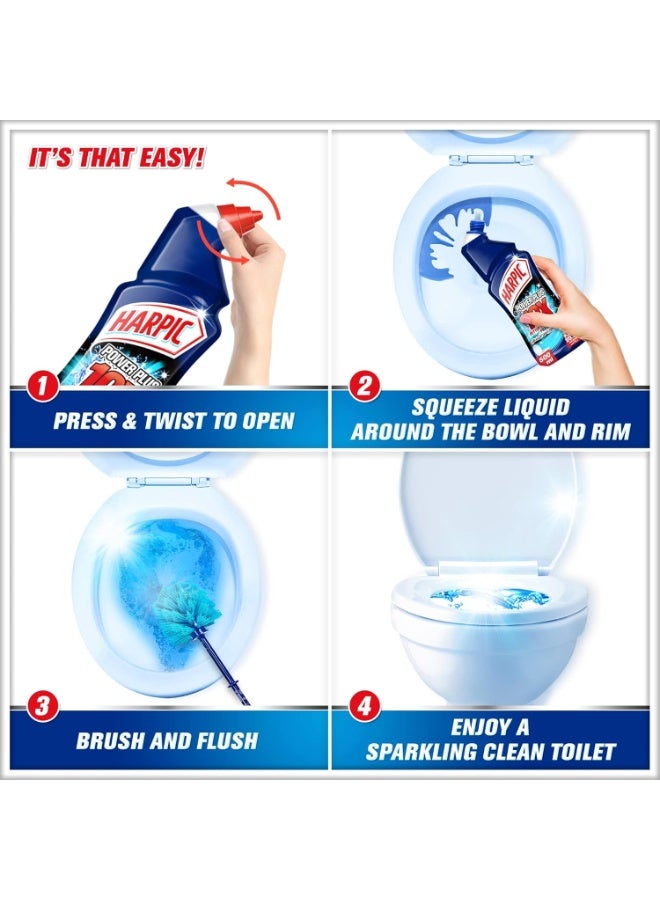 Harpic Power Plus 10X Fresh Toilet Cleaner 500ml Kills 99.9 Percent of Germs - Image 4