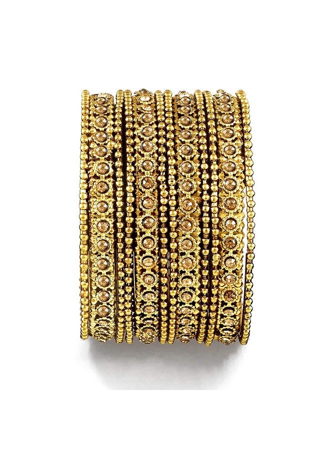 YouBella Traditional Fancy Original Hand Work Meena One Gram Gold Bangles for Women (2.4) - Image 3