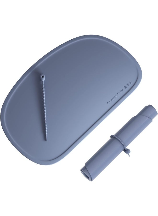 Cuddle Campus Silicone Placemat with Raised Edges for Kids, Toddlers, Babies, Non-Slip Table Setting Placemat for Dining, Comes with String for Storage - Image 1