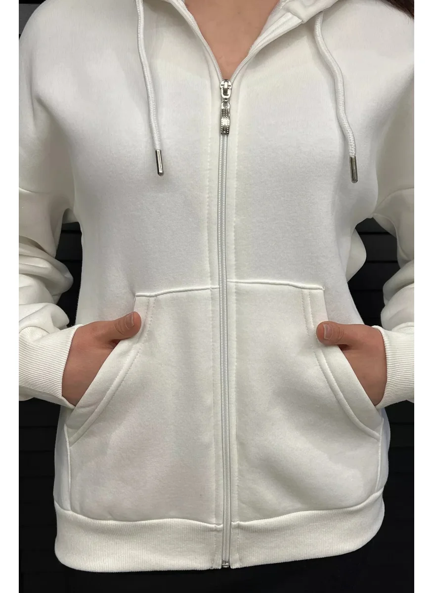 Gülseli Gulseli Hooded Three Thread Raised Women's Sweatshirt