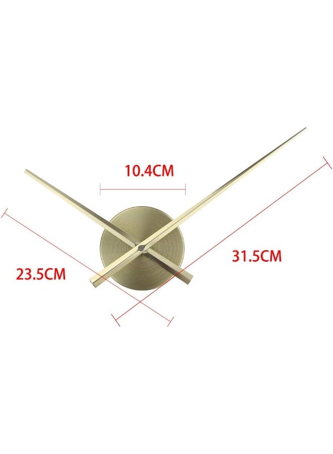 Timelike 3D Clock Hands DIY Large Clock Hands Needles Wall Clocks 3D Home Art Decor Quartz Clock Mechanism Accessories Gold - Image 3