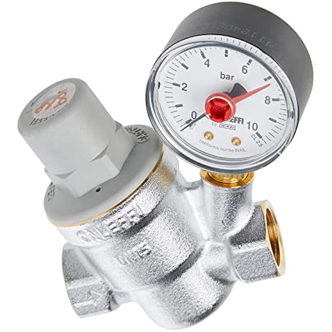 533241 1/2'' TILTED REDUCER, PRESSURE GAUGE, CHROME - Image 1