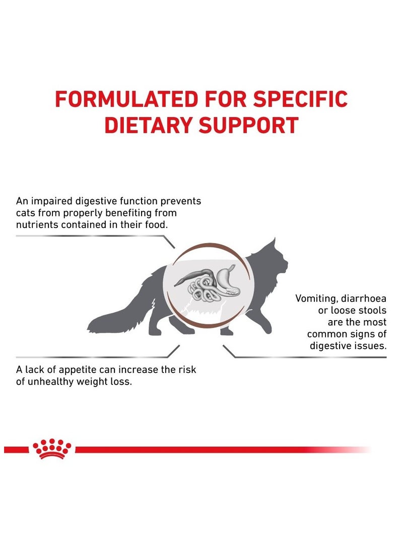 Royal Canin Gastrointestinal Dry Cat Food – Complete Diet for Digestive Health, Diarrhea, IBD, and Post-Surgery Recovery 400Gm