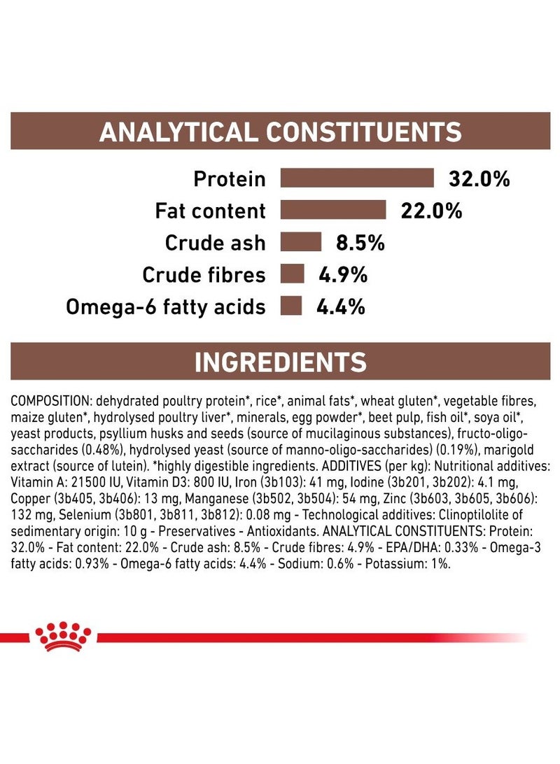 Royal Canin Gastrointestinal Dry Cat Food – Complete Diet for Digestive Health, Diarrhea, IBD, and Post-Surgery Recovery 400Gm