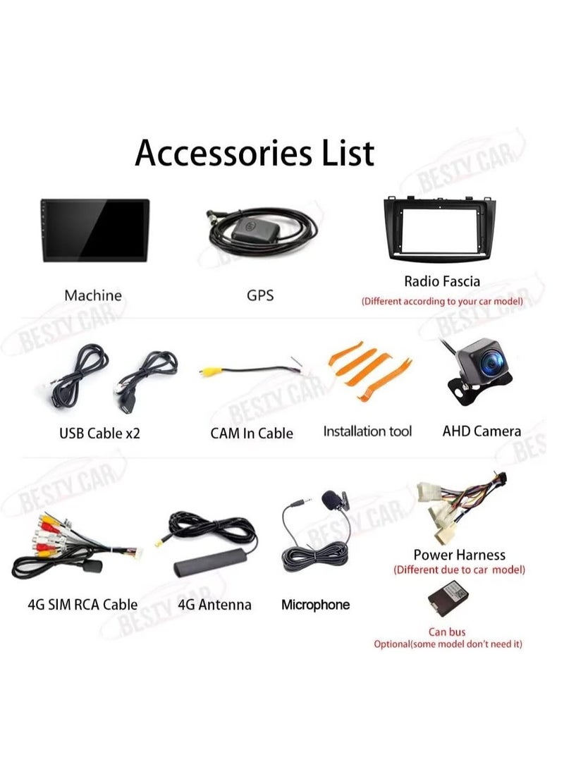 [10.1" 4+64G] Android Car Stereo for Hyundai IX25 Creta 2014-2019,Octa Core, Android 10, Touchscreen, GPS, CarPlay, Android Auto, Bluetooth, DSP, AHD Backup Camera - Image 3