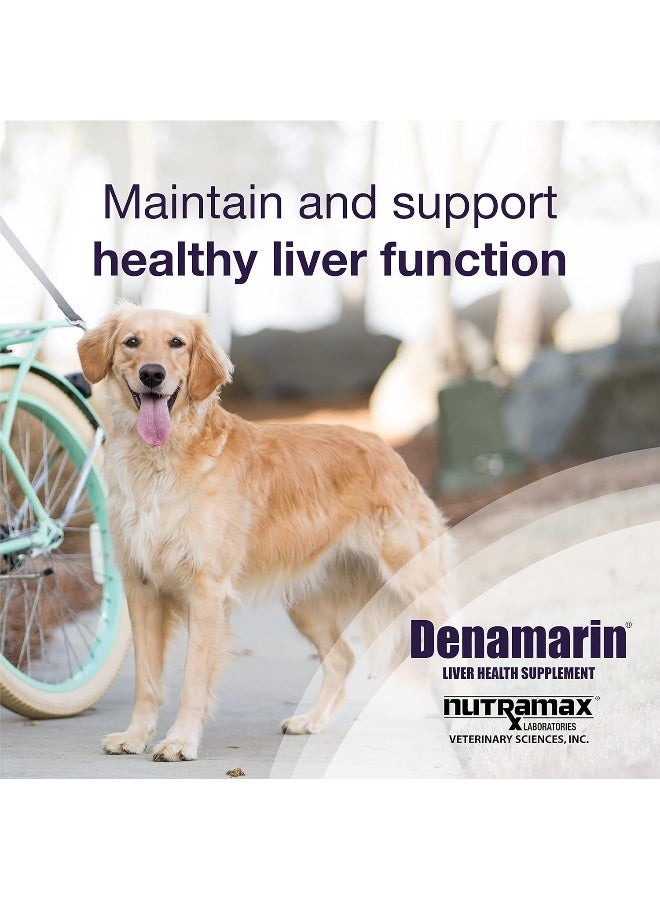 Nutramax Laboratories Denamarin Liver Health Supplement for Large Dogs - With S-Adenosylmethionine (SAMe) and Silybin, 30 Tablets - Image 2