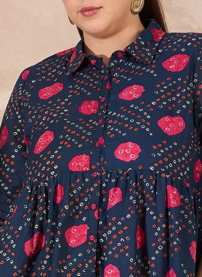Baizee All About You Geometric Print Ethnic Cotton Top - Image 2