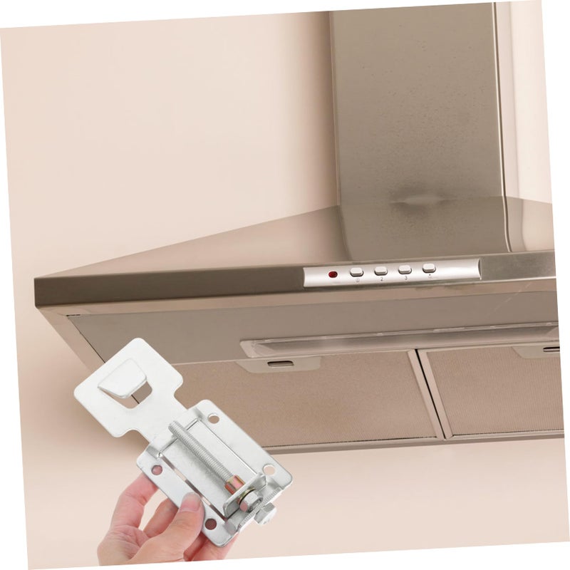 2Pcs Adjustable Range Hood Mounting Bracket Steel Hooks Easy Clean Kitchen Installation - Image 5