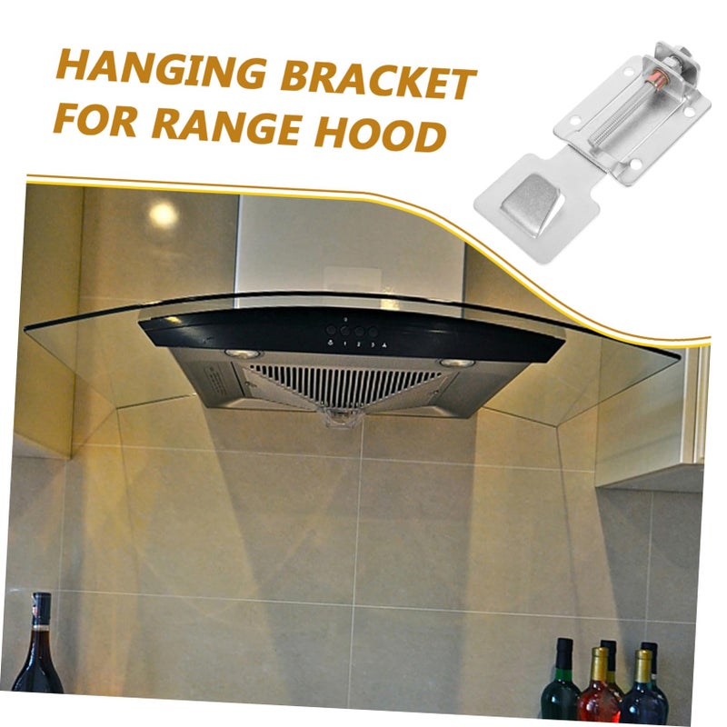 2Pcs Adjustable Range Hood Mounting Bracket Steel Hooks Easy Clean Kitchen Installation - Image 4