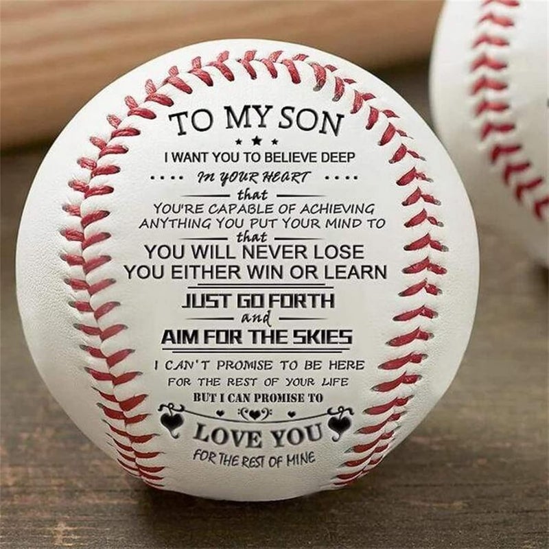 cheekyglo Printed Baseball, to My Son, Granddaughter, Grandson--You'll Never Lose, Personalized Graduation Gifts for Him, Unique Birthday Gift for Granddaughter, Christmas Party Decorations (A) - Image 4