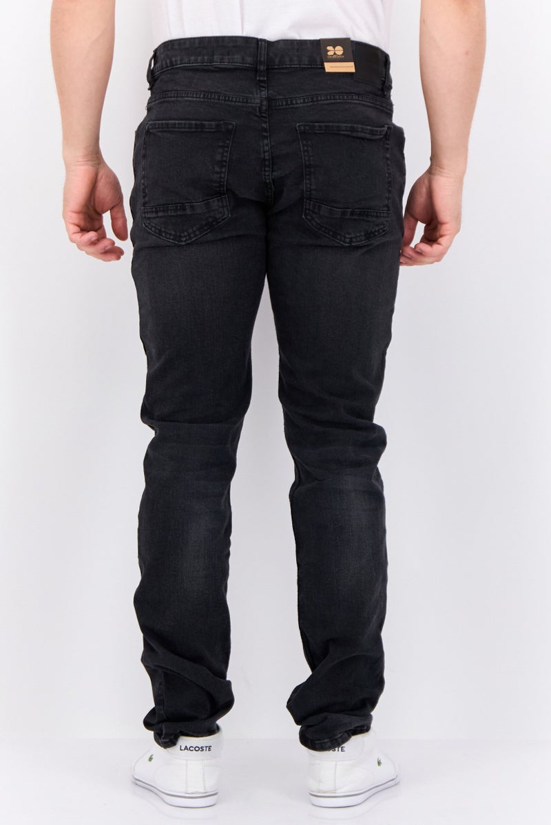 CROSSHATCH جينز رجالي ضيق قابل للتمدد، أسود - Image 3