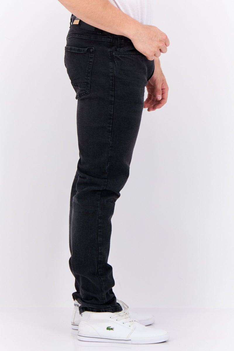 CROSSHATCH جينز رجالي ضيق قابل للتمدد، أسود - Image 2