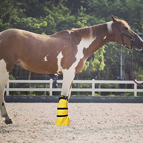 yeezo Horse Soaking Boot Equine Hoof Soaking Bag Hooves Wrapped Soaker Bags Horse Leg Care Icing Treating Bucket ExtraLarge Horse Soaker Bag Easy Use Hoof Wraps Draft Soak Sack 2 Pack - Image 3