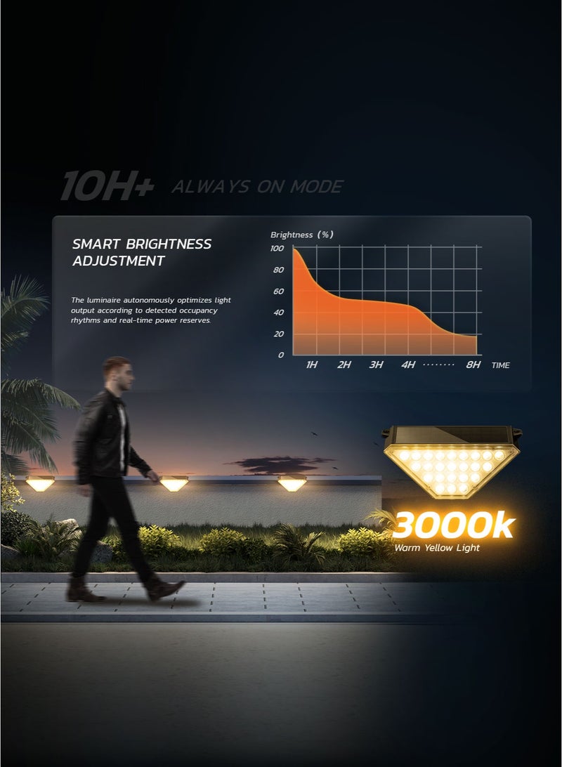 MODI Pathway Lights, 10 Pack Solar Powered Outdoor LED Landscape Lights for Garden, Yard, Walkway, Waterproof & Energy Efficient - Image 3