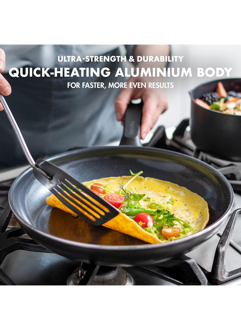 Greenpan - GreenPan Memphis Nonstick Frying Pan Healthy Ceramic, Black (30 CM) - Image 1