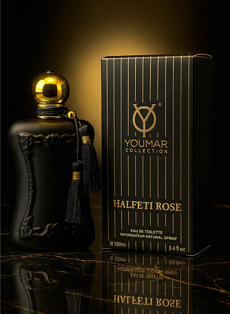يومار عطر نسائي فاخر وأنيق | مجموعة يومار، هالفيتي روز، 100 مل | كولونيا فاخرة بنفحات زهرية بيضاء ومسكية وناعمة | عطر نسائي يدوم طويلًا - Image 1