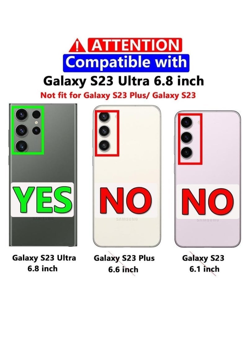 Raxoom Samsung Galaxy S23 Ultra Case 6.8 inch Clear Case Soft Flexible TPU Anti Scratch Transparent Slim Fit Galaxy S23 Ultra Protective Case Cover - Image 2