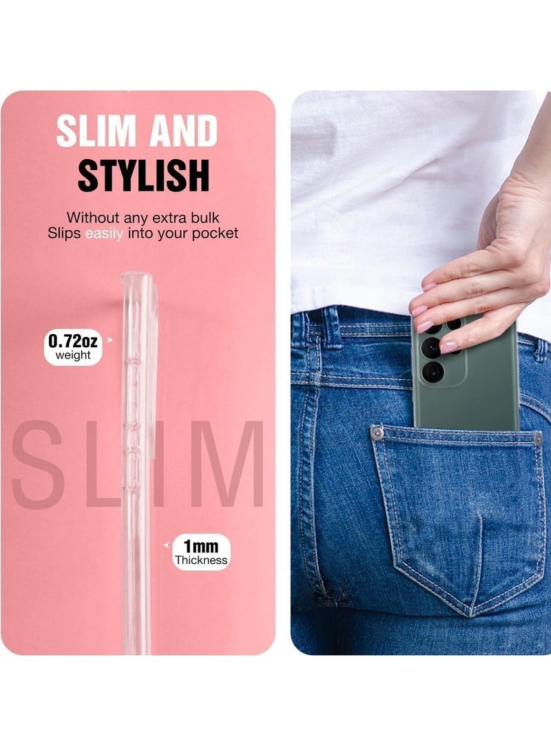 Raxoom Samsung Galaxy S23 Ultra Case 6.8 inch Clear Case Soft Flexible TPU Anti Scratch Transparent Slim Fit Galaxy S23 Ultra Protective Case Cover - Image 4