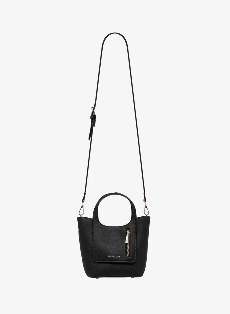 Flora Bella By Shoexpress Solid Tote Bag with Detachable Strap and Pouch