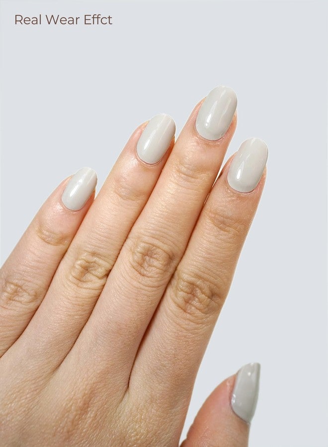 Beaolata Semi Cured Gel Nail Strips - UV Light Gel Nail Stickers - 20 Long Lasting Salon Quality Wraps (Paper White) - Image 3
