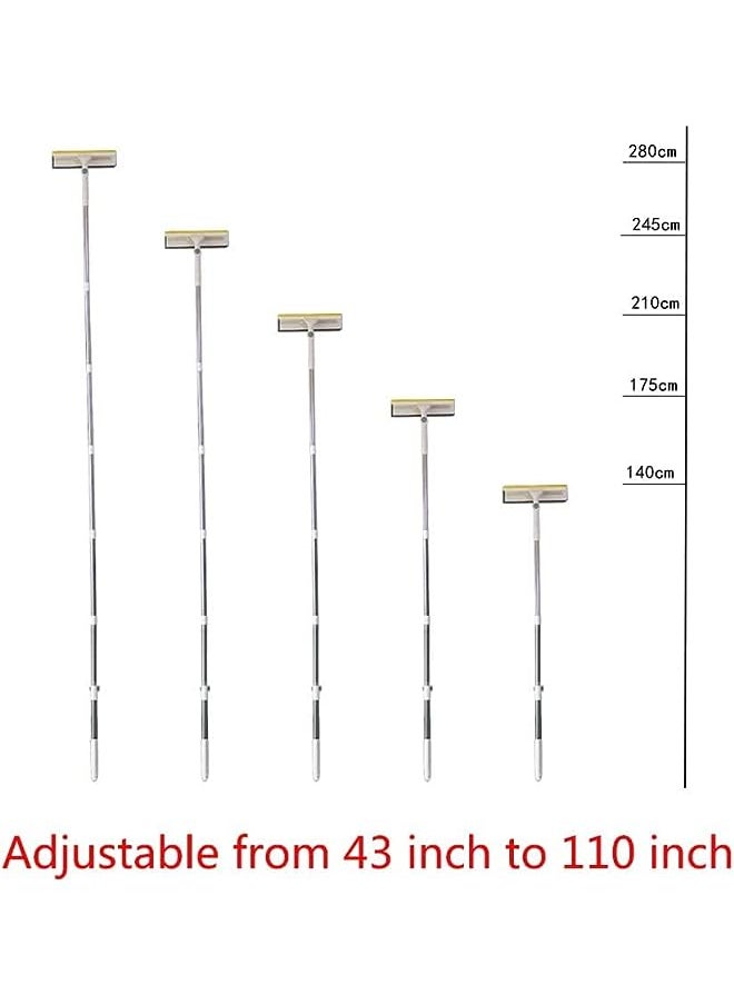 PROMASS - Window Cleaning Mop and Squeegee Cleaner Washer with Microfiber Pad,Adjustable Long Handle Window Wiper High Window Cleaning Kit with Pole Telescopic - Image 1